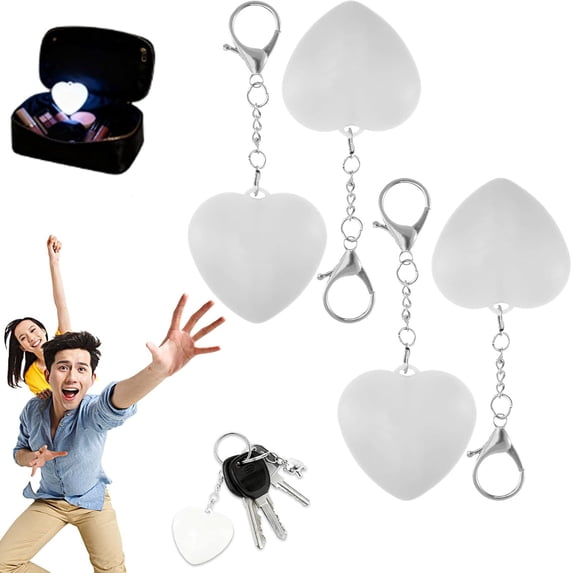 Yippzo Love Wallet Tote Bag Touch Sensing Light, Heart Bag Lamp with Motion Sensor, LED Automatic Glow Lights, Rechargeable Mini Flashlight