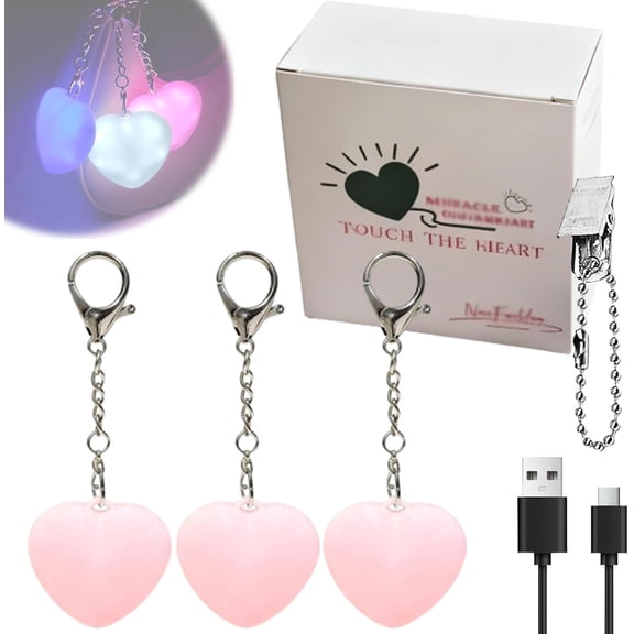 Yippzo Love Wallet Tote Bag Touch Sensing Light Mini LED Purse Keychain Handbag Ligh Sensor Rechargeable Women Heart Accessories