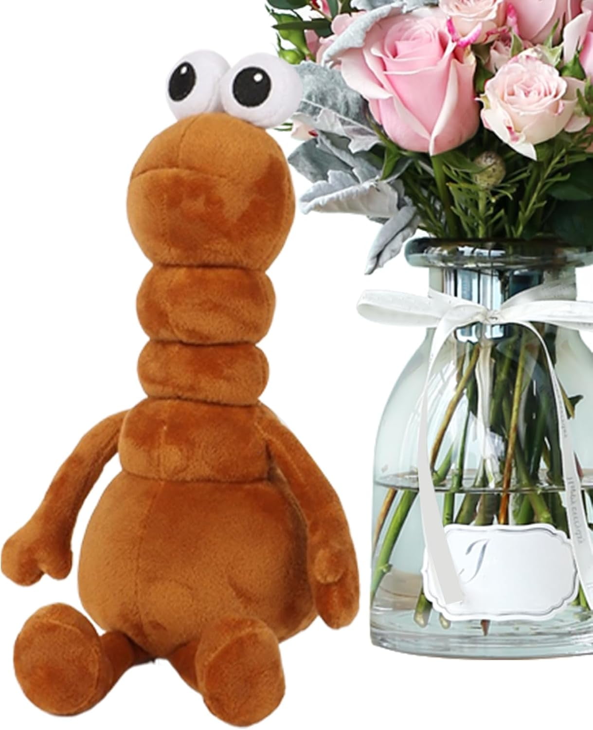 Yippzo Marcus Worm Plush | Meme Worm Doll,Soft And Skin-Friendly Plush,  Lightweight Stitching Build, For Hugging, Carrying, And Everyday Play