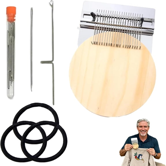 Yippzo Patchmaker 2.0 Kit, Patchmaker Kit Loom, Patch Maker Mini Loom, Patch Maker Mending Loom, Patchmaker Tool, Mini Portable Patch Darning Loom Kit
