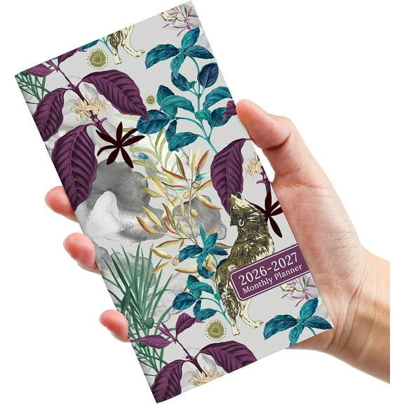 Yippzo Pocket Calendar 2026-2027 for Purse, Two Year Monthly Planner Pocket Size, Jan 2026 to Dec 2027 Monthly Planner Small Size