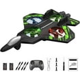 thumbnail image 1 of Yippzo Remote-Controlled Fighter Jet 2.4ghz Foam Remote Control Airplane 360° Tricks Stunt Flights Rc Plane with Fancy LED for Indoor Outdoor Play Toy, 1 of 8