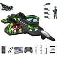 thumbnail image 1 of Yippzo Skyriders RC Jet,RC Stunt Fighter Jet Toy with 360° Flips & LED Lights, Christmas Remote Control Helicopter, Foam Remote Control Airplane, 1 of 10