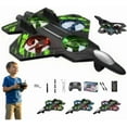 thumbnail image 1 of Yippzo Skyriders Rc Jet, Remote Control Fighter Jet, Rc Stunt Fighter Jets Toy with 360° Flips & LED Lights, Foam Remote Control Airplane, Christmas Gifts, 1 of 10