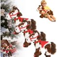 thumbnail image 1 of Yippzo Spotted Electric Plush Horse, Interactive Walking Pony with Sound Realistic Stuffed Animal Head and Tail Movement Adorable Soft Plushie Pet Gifts, 1 of 8