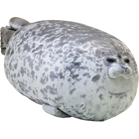 Yippzo Stretchy Seal Pillow Toy Stuffed Animal Shaped Squishy Sensory Fidget Toys, Stress Relief Squeeze Figure Soft Realistic Soft Plushies Birthday Gift Dolls