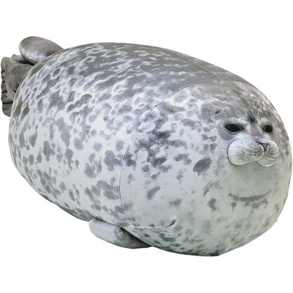 Yippzo Stretchy Seal Pillow Toy Stuffed Animal Shaped Squishy Sensory Fidget Toys, Stress Relief Squeeze Figure Soft Realistic Soft Plushies Birthday Gift Dolls