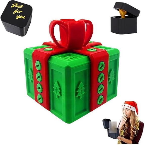 Yippzo The Annoying Present, Hilarious Gag Prank Boxes Surprise Gift Box with Screws for Adults, 3D Printed Funny For Birthday Holiday