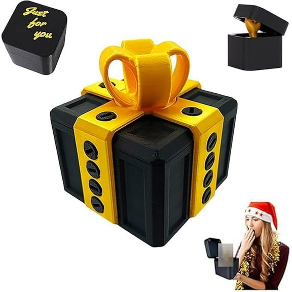 Yippzo The Annoying Present, Hilarious Gag Prank Boxes Surprise Gift Box with Screws for Adults, 3D Printed Funny For Birthday Holiday