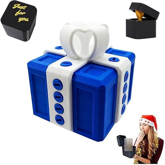 Yippzo The Annoying Present, Hilarious Gag Prank Boxes Surprise Gift Box with Screws for Adults, 3D Printed Funny For Birthday Holiday