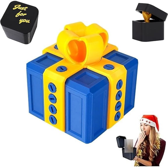 Yippzo The Annoying Present, Hilarious Gag Prank Boxes Surprise Gift Box with Screws for Adults, 3D Printed Funny For Birthday Holiday