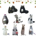 thumbnail image 1 of Yippzo Wool Felt Familiars – Quirky Handmade Companions, Anxious Mother Opossum, Wool Cat Figurines Tabletop Decor, Cute Big-Eyed Panicked Weirdo, 1 of 7