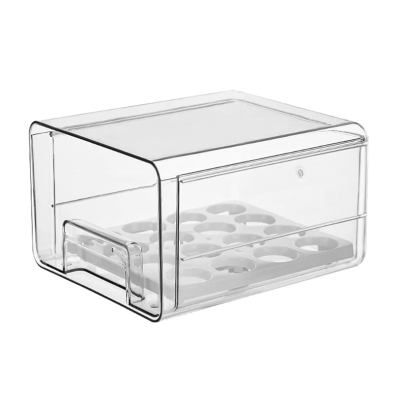 Yiran 1-Tier Drawer Type Refrigerator Storage Box Egg Tray