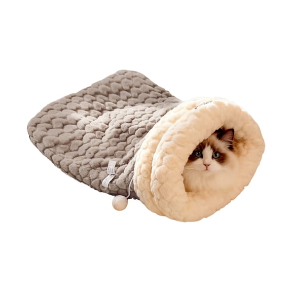 Yiran Cat Sleeping Bag Drill Hole Nest (Large), Gray