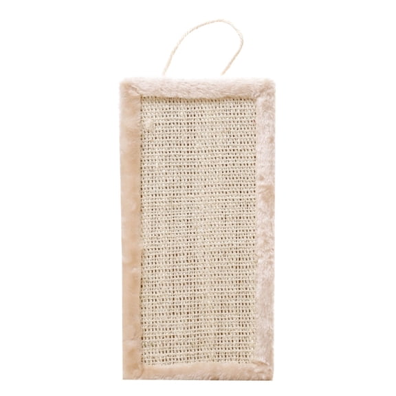 Yiran Colorful Handheld Square Sisal Cat Scratcher - Beige