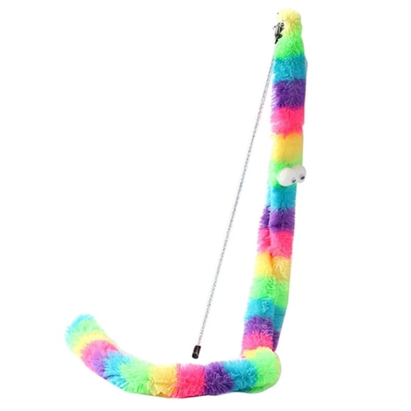 Yiran Dark Velvet Rainbow Snake Teaser Stick, 1Pc