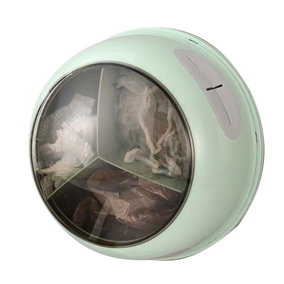 Yiran Green Wall Mounted Rotating Plastic Wrap Dispenser Storage Box