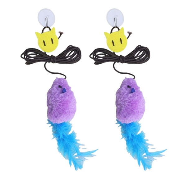 Yiran Purple Teaser Stick with Mouse, 2Pcs