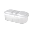 thumbnail image 1 of Yiran White 2-Compartment Airtight Food Storage Box with Locking Lids, 1 of 9