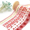 thumbnail image 1 of Yirtree 1 Roll Hearts Ribbon - Valentine's Day Mother's Day Satin Ribbon, Printed Heart Ribbons for Gift Wrapping, Wedding Birthday Party Decorations, Crafts DIY Supplies, 1 of 8