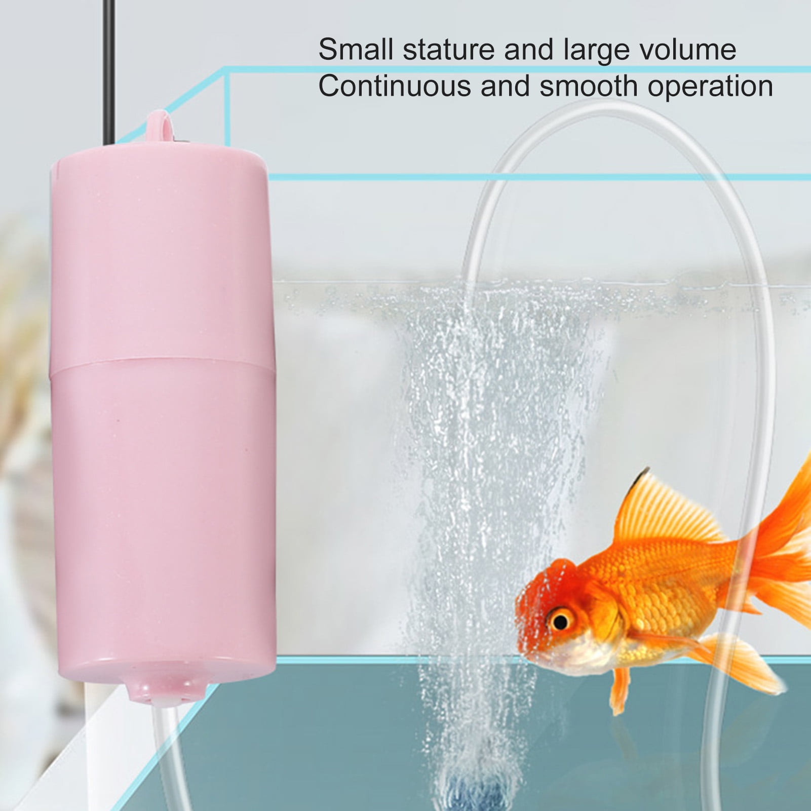 Aquarium Air Pump, USB Rechargeable Lithium Battery Powered Portable Air  Pump for Fish Tanks up to 120 Gallons, AC/DC Dual Mode Oxygen/Aerating Pump