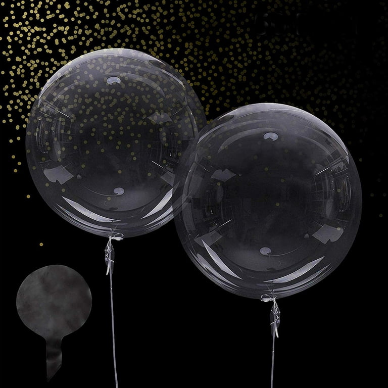 24 Inch Clear Balloons Bobo Balloons, 10 Pcs Clear Balloons for