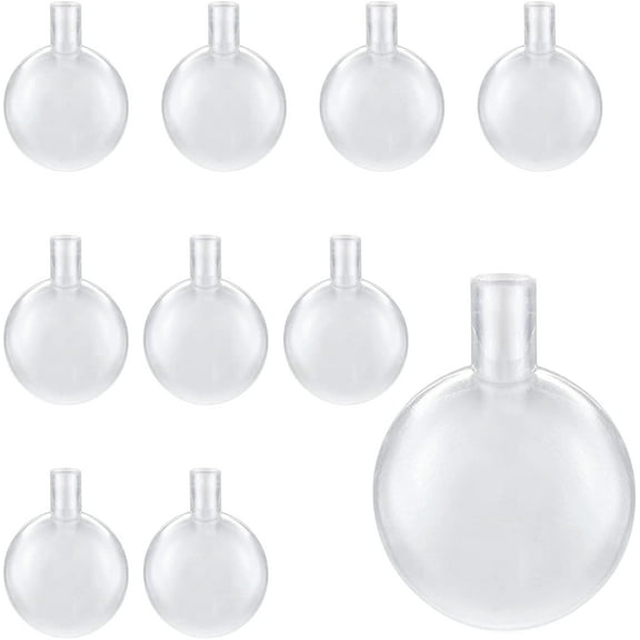 Yirtree 10-Piece Round Squeaky Dog Toy with 10 x Toy Squeakers for DIY, Clear