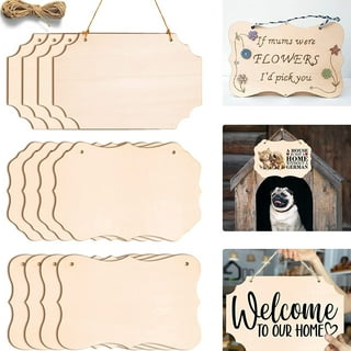 Wood Sign Blank Sublimation Door Wooden Round Crafts Unfinished Circle  Signs Blanks Plaque Hanging Plaques Hanger 