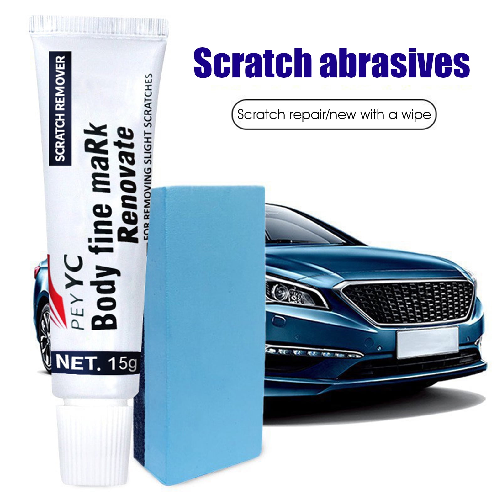 Yirtree 15g Scratch and Swirl Remover - Ultimate Car Scratch Remover - Polish & Paint Restorer - Easily Repair Paint Scratches, Scratches, Water Spots