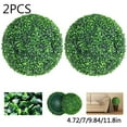 thumbnail image 1 of Yirtree 2 PCS 5/7/10/12 Inch Artificial Boxwood Balls Topiary - UV Protected 4 Layers Faux Plants Decorative Balls for Indoor, Outdoor, Garden, Wedding, Balcony, Backyard and Home Decor, 1 of 8