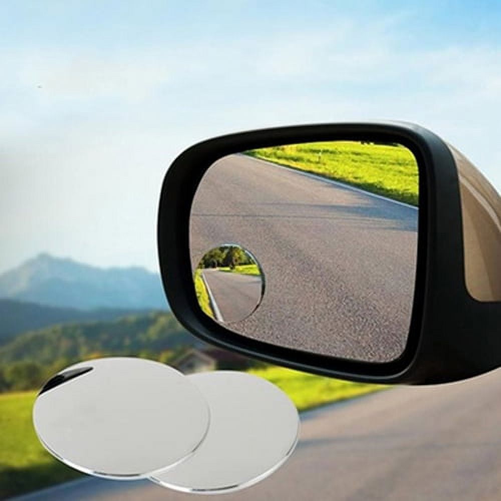  LivTee Blind Spot Mirror, 2 Round HD Glass Frameless Convex Rear  View Mirrors Exterior Accessories with Wide Angle Adjustable Stick for Car  SUV and Trucks, Pack of 2 : Automotive