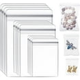 thumbnail image 1 of Yirtree 200Pcs Mini Self Seal Plastic Pack Zipper Lock Bags Clear PVC Antitarnish Jewelry Rings Earrings Packing Storage Pouch for Zip Transparent Anti Oxidation Lock Poly Pouch, 1 of 7