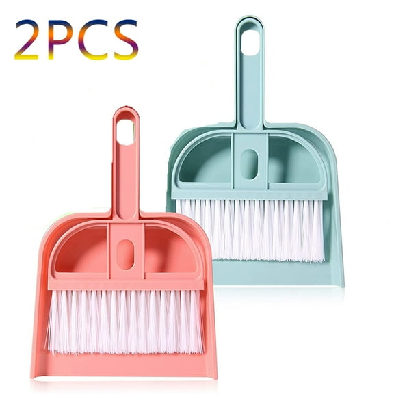 Yirtree 20PCS Mini Dust Pan and Brush Set Mini Hand Broom Dustpan Set Dustpan Keyboard Cleaner for Desk Table Desk Countertop Dog and Other Pets