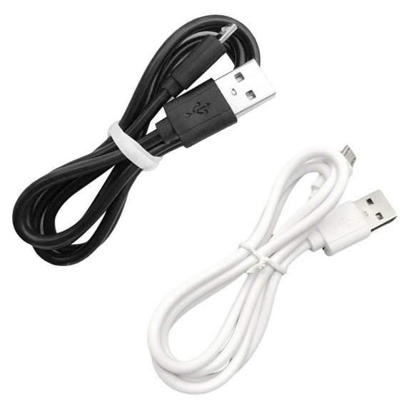 Yirtree 2A Micro USB Charger Charging Cable Cord Fast Charge for Wireless Bluetooth Speakers Headphone Headset Earphone, and More (Black White)