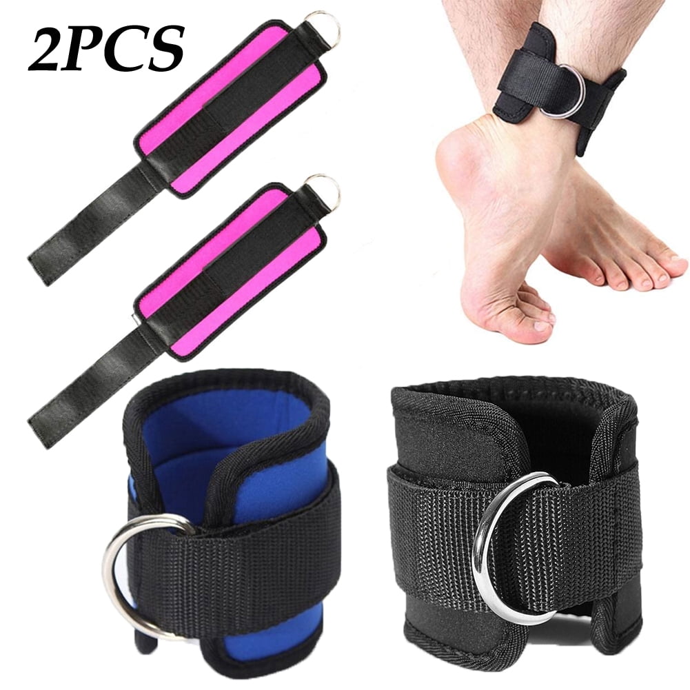 Harbinger Neoprene Comfort Padded 2-Inch Ankle Cuff for Gym Leg Workout  Cable Machines