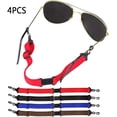 thumbnail image 1 of Yirtree 4PCS Adjustable Eyeglasses and Sunglasses Holder Strap Cord for Sports, Anti-slippery Eyeglass Retainer Elastic Eyeglasses Anti-slip Fixing Cord Rope String Glasses Holder Strap, 1 of 8