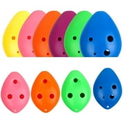 Yirtree 4pcs Plastic Ocarina Instrument 6 Holes Treble C Key Ocarina - Easy Instrument for Children and Beginners Player