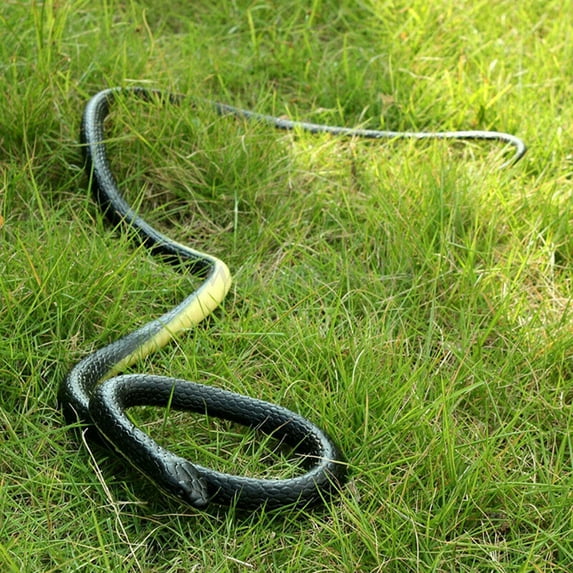 Yirtree 51 Inches Rubber Lifelike Snakes Scary Gag Gift Incredible Creatures Chain Snakes Rain Forest Snake Toys Wild Life Snakes Halloween April Fools Day Trick Prop