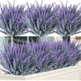 thumbnail image 1 of Yirtree 5PCS Fake Flowers Artificial Lavender Faux Plastic Plants for Home Decor Wedding Kitchen Garden Patio Porch Window Box Office Table Centerpieces Indoor Outdoor Decorations, 1 of 8