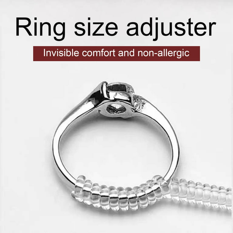 8pcs Ring Holder Adjustable Buckle, Simple Clear Ring Size Adjuster For  Home