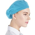 thumbnail image 1 of Yirtree 5pcs Unisex Elastic Chef Hat Kitchen Cooking Chef Cap Food Service Hair Nets, 1 of 7