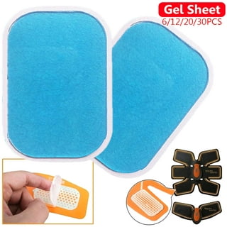 Hungdao 100 Pcs 50 Packs Gel Pads for ABS Stimulator ABS Trainer  Replacement Gel Sheet ABS Gel Pads Muscle Stimulator Pads for Abdominal  Muscle