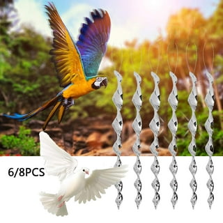 3Pcs Bird Spiral Reflector Reflective Hanging Scare Bird Device