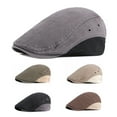 thumbnail image 1 of Yirtree Adjustable Newsboy Hats for Men Retro Patchwork Breathable Flat Cap Mens Irish Cabbie Gatsby Flat Hat for Shopping, 1 of 8