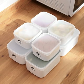 Yirtree Plastic Stackable Food Storage Containers with Vented Lids and Drain Tray for Refrigerator Produce Saver Organizer Keeper Bins for Fridge
