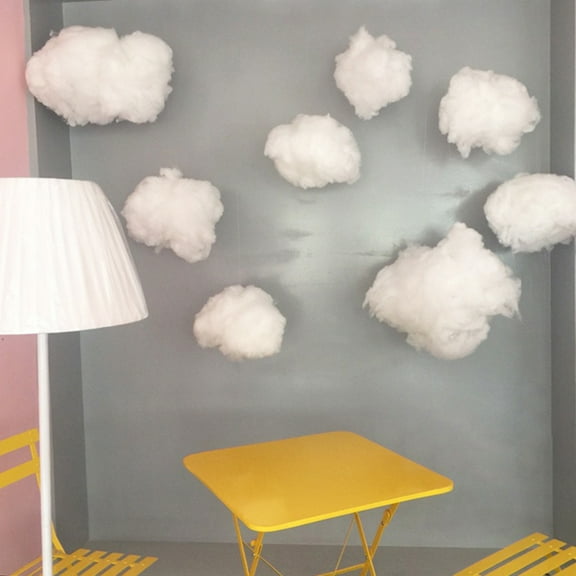Yirtree Artificial Cloud Props Hanging Decorations Imitation Cotton Cloud Room Cloud Shape Decoration for Stage Wedding Party Christmas Birthday