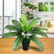 Yirtree Artificial Shrubs 18 Bunches Artificial Fern Greenery Bushes Flower for House Office Garden Indoor Outdoor Decor Beebel