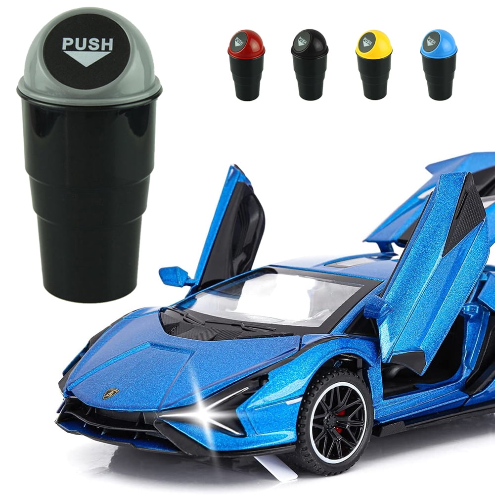 Automotive Cup Holder Trash Can, Auto Mini Car Garbage Can Vehicle Rubbish  Bins with Lid for Car Office Home Bedroom 