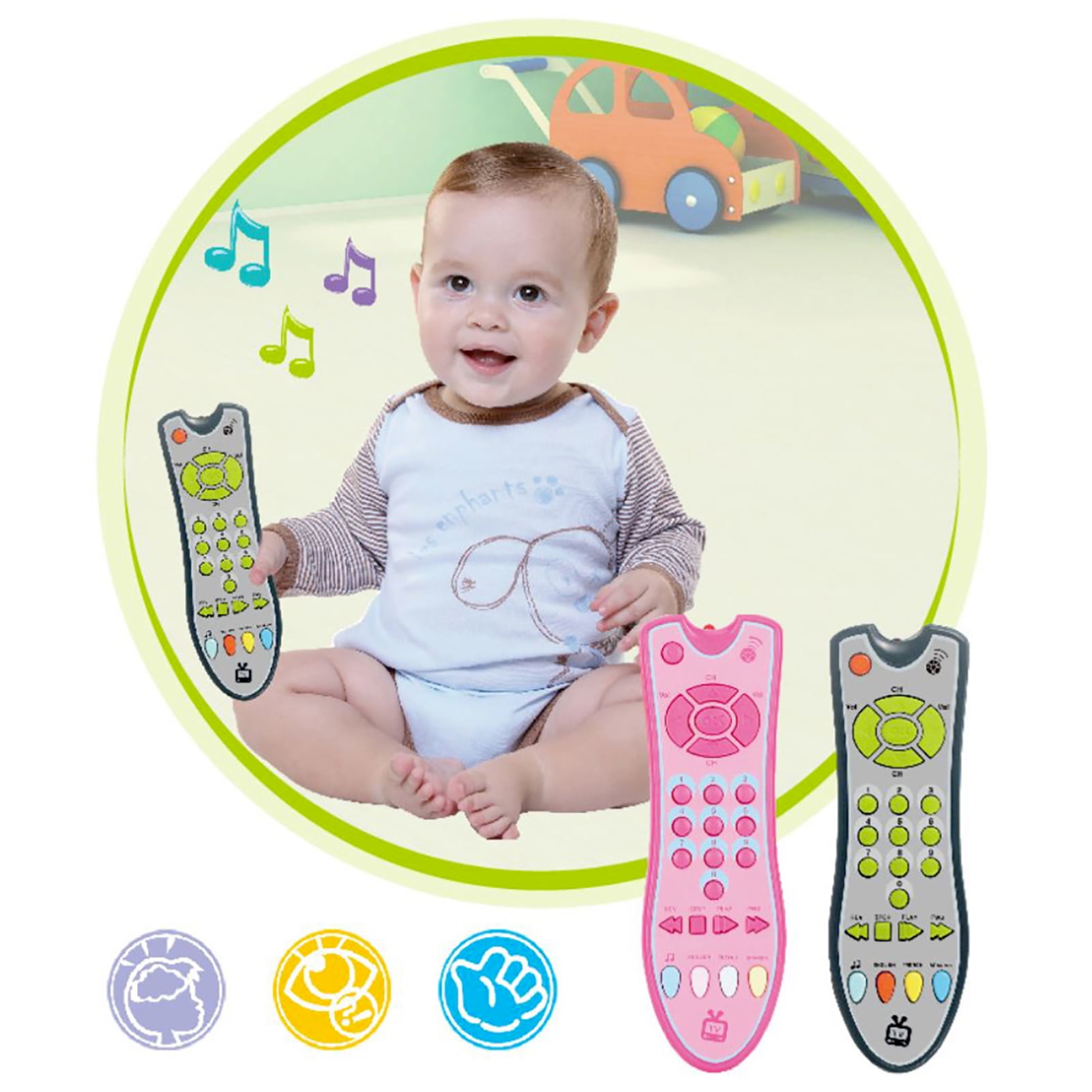 Bilivry Télécommande Bebe Jouet,Smartphone Enfant, Jeu De Réflexion, Jouet  Musical Postuler à Jouet Musical Bebe 3 an (Gris)