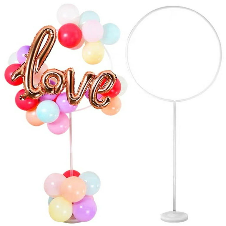 Balloon Stand Kit Clear Balloon Sticks With Base Balloon Stick Holder With  Base For Graduation Christmas Party Outdoor Festival - AliExpress